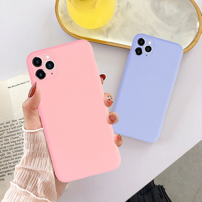 适用 iphone11液态硅胶手机壳 苹果11promax精孔仿液态硅胶手机壳