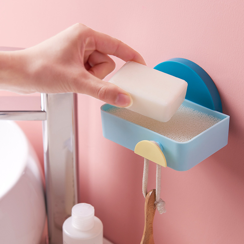 日出印象原创洗脸台香皂盒创意卫生间收纳壁挂免打孔无痕肥皂架