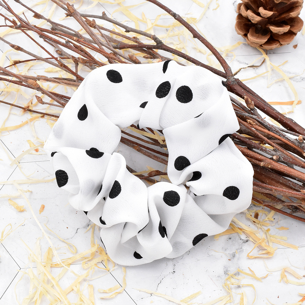 New Classic Wave Point Hair Rubber Band Wave Point Hair Ring Wholesale Nihaojewelry display picture 6