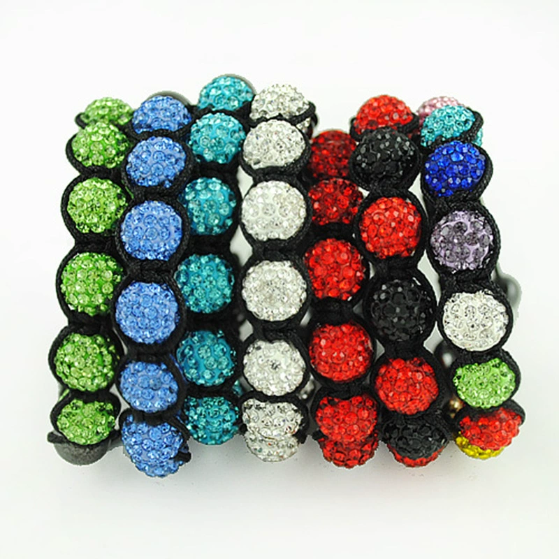 Ceramics handmade, woven bracelet, accessory, European style, diamond encrusted