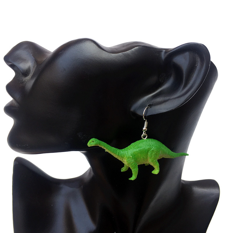 Cartoon Style Dinosaur Resin Three-dimensional Children Unisex Drop Earrings 1 Pair display picture 4