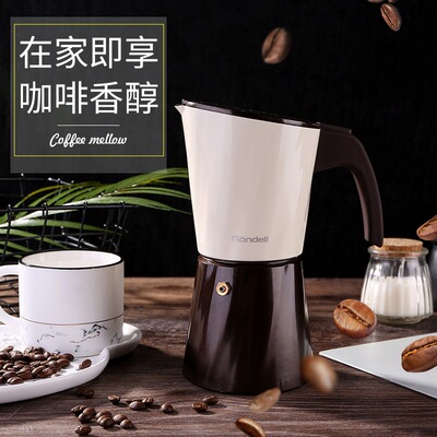 new pattern Mocha coffee customized Boutique Italy Mocha Coffee pot Appliances Food grade Aviation Aluminum material Aluminum pot