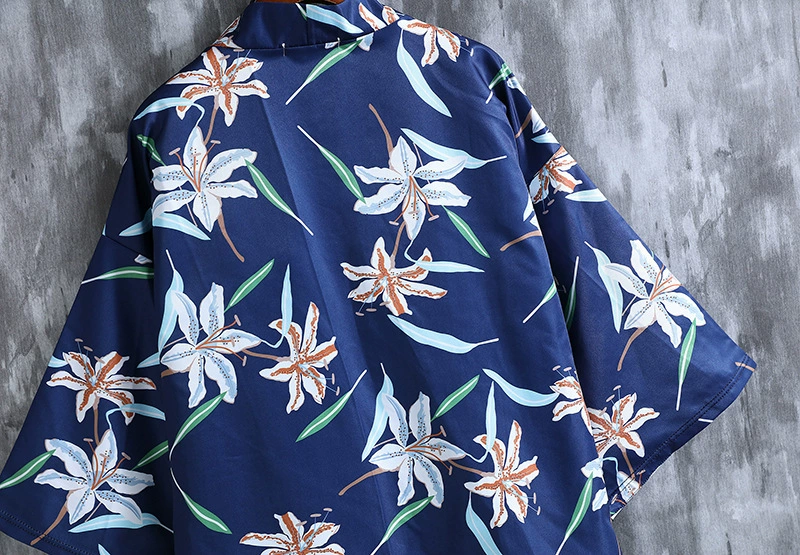 Летняя тонкая пляжная ретро-рубашка для студентов, китайский стиль, корейский стиль