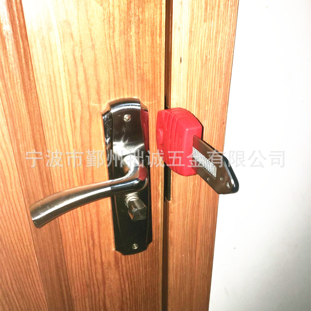 便携式防盗门锁 房间防盗锁宾馆门顶 阻门器门扣锁 跨境专供专利-阿里巴巴