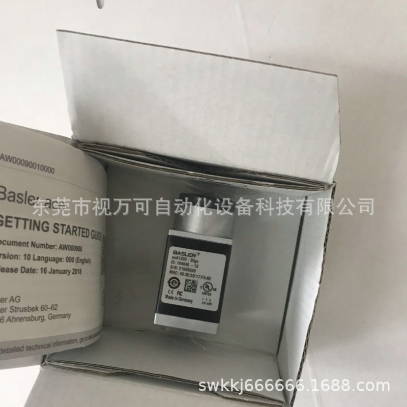 全新德国BASLER巴斯勒工业相机 acA1300-30gc 实物拍摄现货议价