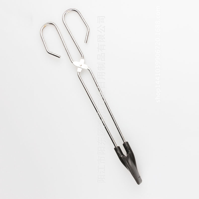 Directo de fábrica de acero inoxidable vajilla clip de comida pan barbacoa clip de alimentos clip de nylon negro Clip de cocina