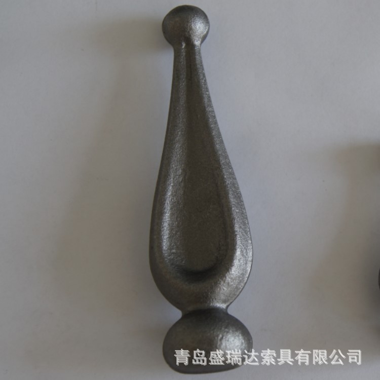 青岛实体厂家供应销售门墙装饰熟铁锻造铁艺矛头（图）实心易焊接