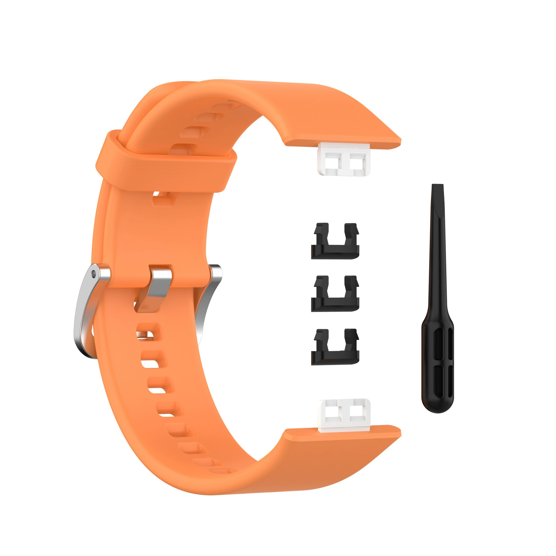 Силиконовый ремешок для часов (Huawei) Watch Fit, силикон медицинского класса, пряжка из нержавеющей стали, 14 цветов