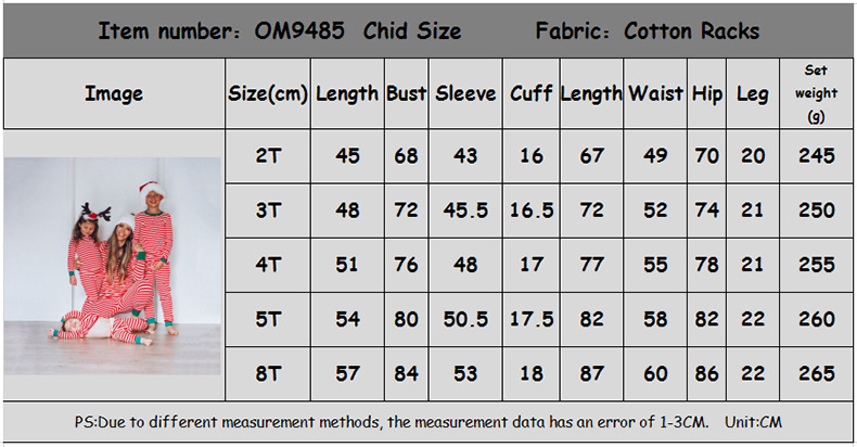 abbigliamento donna nuovo Natale genitore bambino vestito a righe stampa manica lunga casa vestiti casual vestito_voghion.com