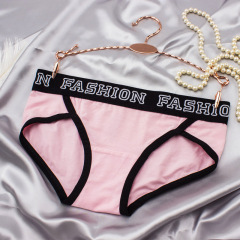 Export source: Women's sporty pocketed hipster wide triangle underwear, pure cotton, large size for plus-size MM, long-term stock available