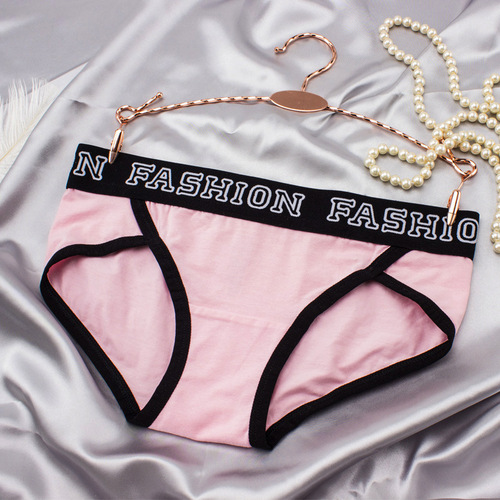 Export source: Women's sporty pocketed hipster wide triangle underwear, pure cotton, large size for plus-size MM, long-term stock available