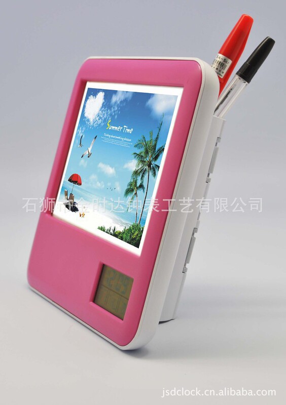 Supply photo frame folding photo frame multi-function photo frame photo frame with Pen Holder