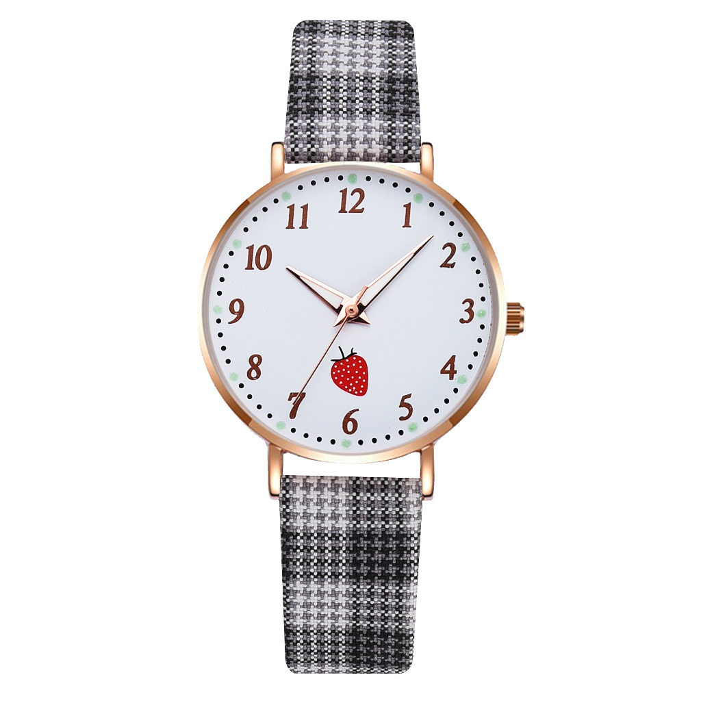 Casual Plaid Buckle Quartz Women's Watches display picture 24