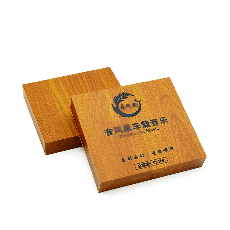 U盘包装盒电子产品车载音乐木盒抖音网红U盘礼盒工厂烫金木质木制