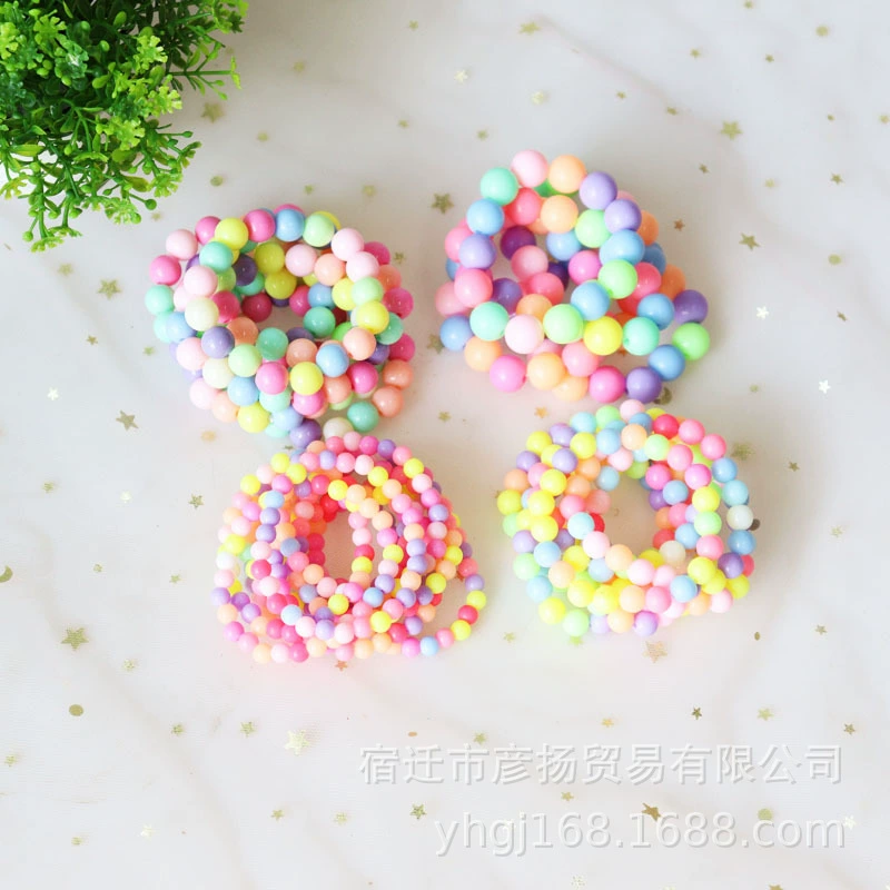 Новые дети светлый цвет акриловые пластиковые бусины конфеты цвет бусины браслет милые цветные бусины подарок украшения оптом