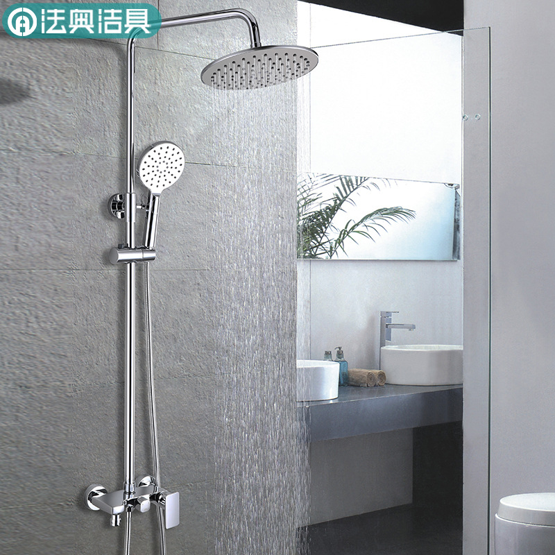 法奥洁具 高标卫浴淋浴花洒套装 浴室精铜龙头淋浴器淋雨花洒喷头