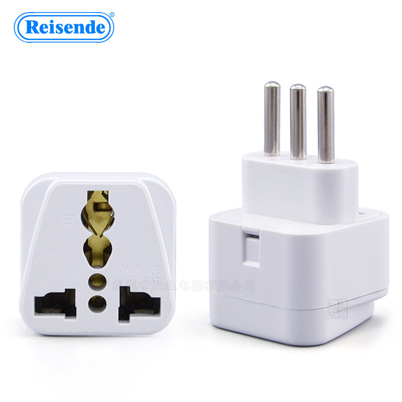 WD-12A 意大利插头嵌入式插头乌拉圭转换插座意大利三脚转换器