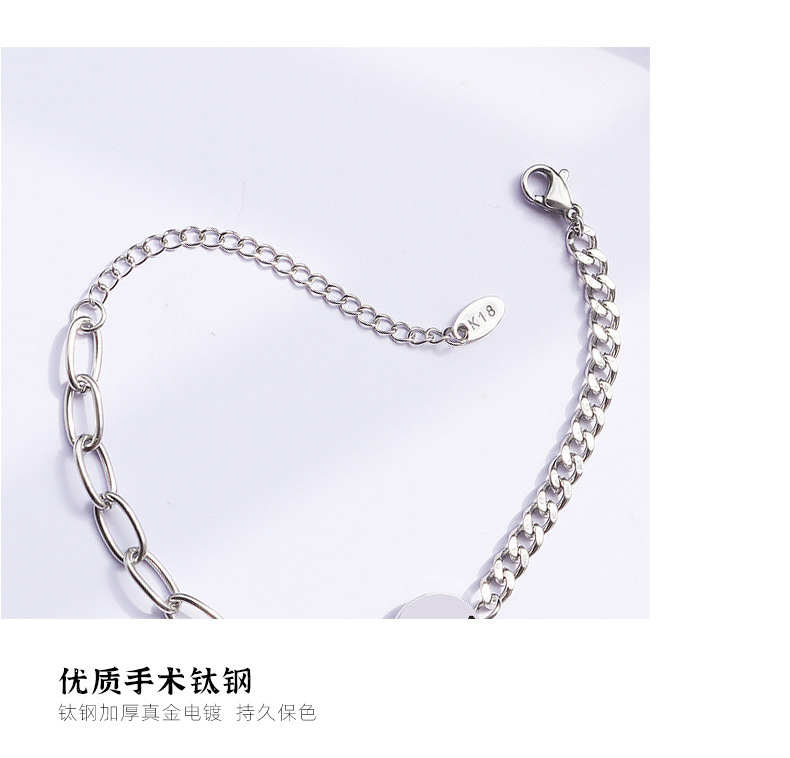 Retro  Simple Titanium Steel Bracelet display picture 2