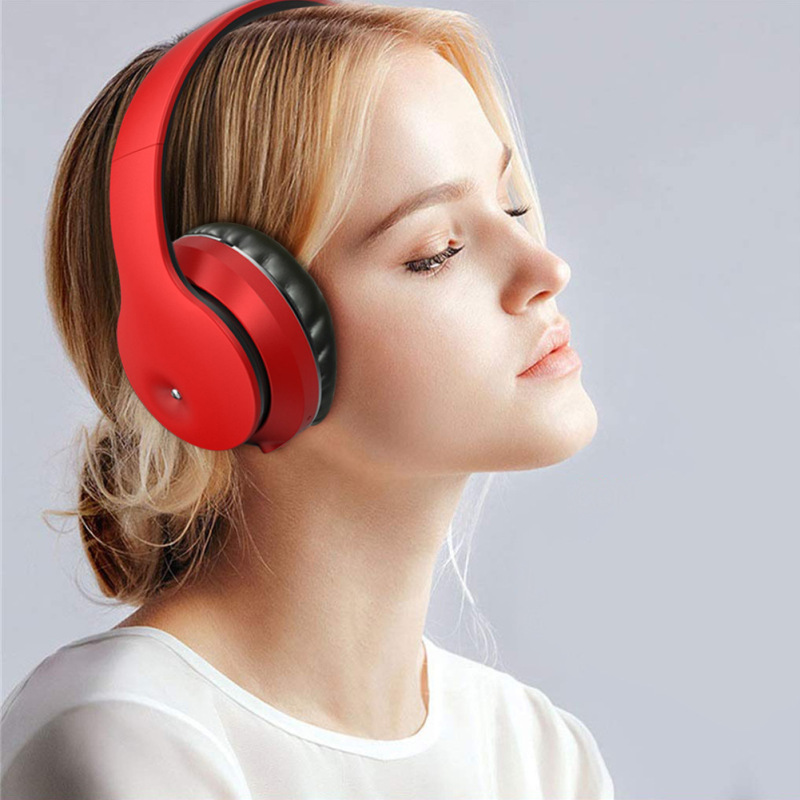 Cross-border new V5.0 stereo folding Bluetooth headset EL-B5 headset wireless sports Bluetooth headset factory