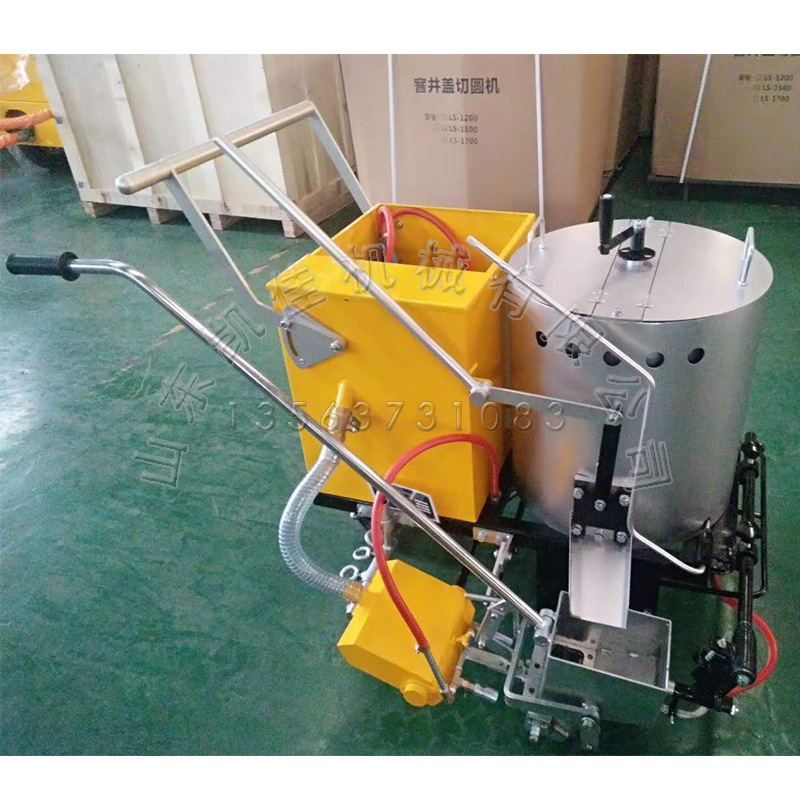 沥青水泥路面划线机 驾校车位车库画线手推车 多用途热熔划线机