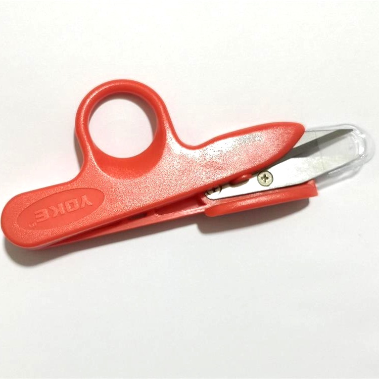 【厂家直销】UK-800YOKE彩色塑柄纱剪高碳钢线头剪刀十字绣剪子