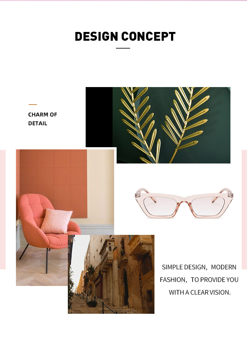 Retro Cat Eye Sunglasses For Women Small Frame Trendy Street Style_voghion.com