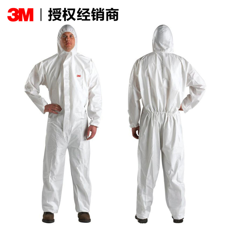 3M 4510 white Conjoined Protective clothing grain Anti matter Splash Dust proof clothing Protective clothing