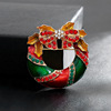 Christmas cartoon brooch, pin, accessory lapel pin, European style