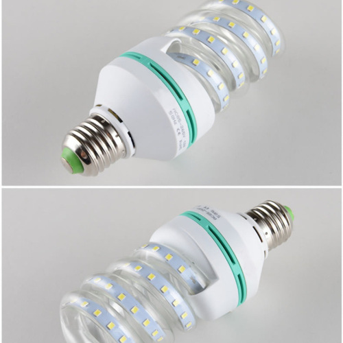 Sawali LED Corn Lamp Bulb U-shaped Energy-Saving Bulb E27B22 Constant Current Wide Voltage Super Bright Spiral Bulb Wholesale 30W
