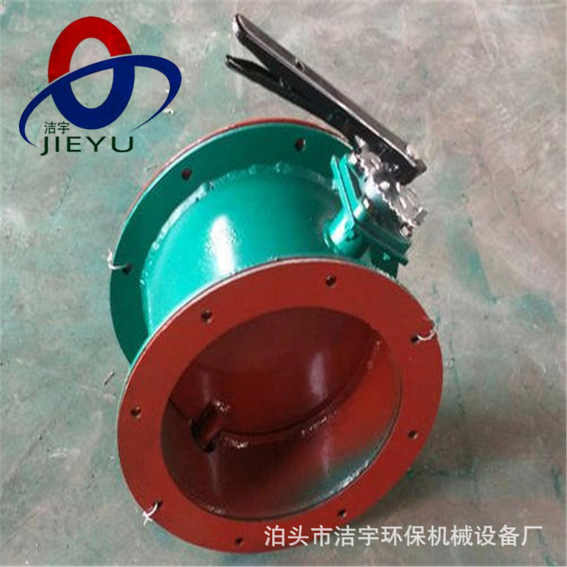 手动电动两用风阀手动圆风门500涡轮调节蝶阀收尘不锈钢冷风阀门