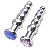 Metal Diamond Tower Anal Plug in the backyard female chrysanthemum sex tool anal bolt masturbation tool