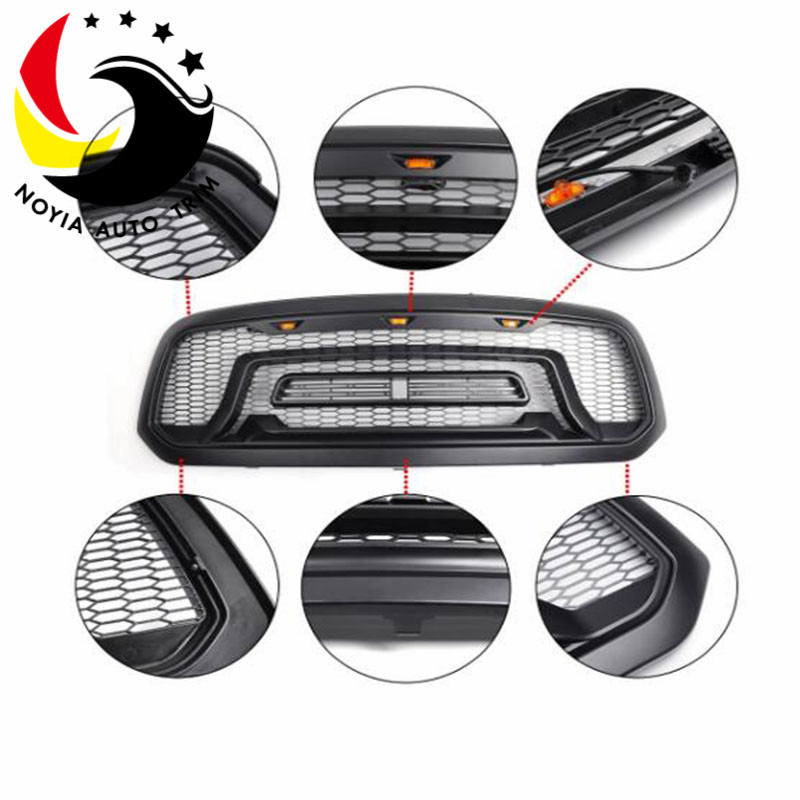 Aplicable a Dodge pickup Ram modificación China neto 13-18 con luz rejilla de admisión de aire transfronteriza Venta caliente