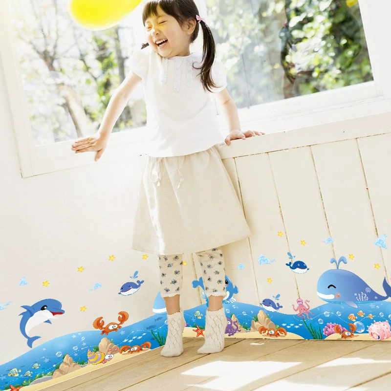 XL7149 [Линия плинтуса Happy Ocean] детский сад Украшение стен детской комнаты мультфильм обои наклейки настенные наклейки