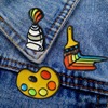 Cartoon classic badge, rainbow tools set, brooch, European style