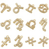 珠扣 Small accessory, pendant, zodiac signs, necklace and earrings, micro incrustation
