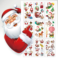 Christmas Tattoo Stickers, Waterproof & Long-Lasting: Kids' Cartoon Designs, Available on Amazon (EU & US)