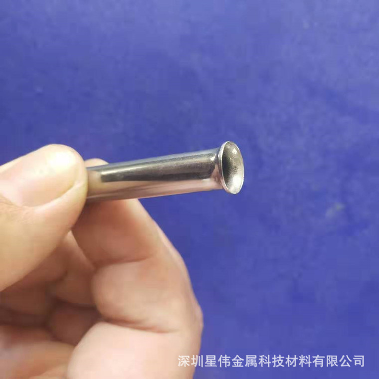 304不锈钢传感器外壳温度探头外壳 单封头钢管圆头 喇叭口毛细管