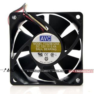 ԭ�b AVC F7025B12HA 12V 0.4A 7CM 7025 3�� �p�L��C��ɢ���L��