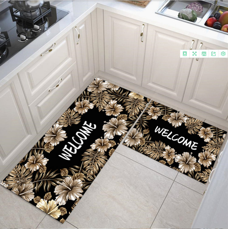 金色北欧热带叶子