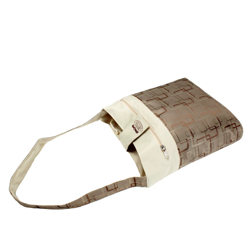 Brown one-shoulder bag, thermos, picnic bag, custom-made, drawstring