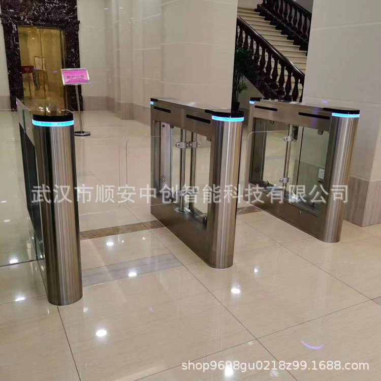武汉防撞摆闸高档写字楼门闸智能人行通道闸人脸识别闸机门禁系统