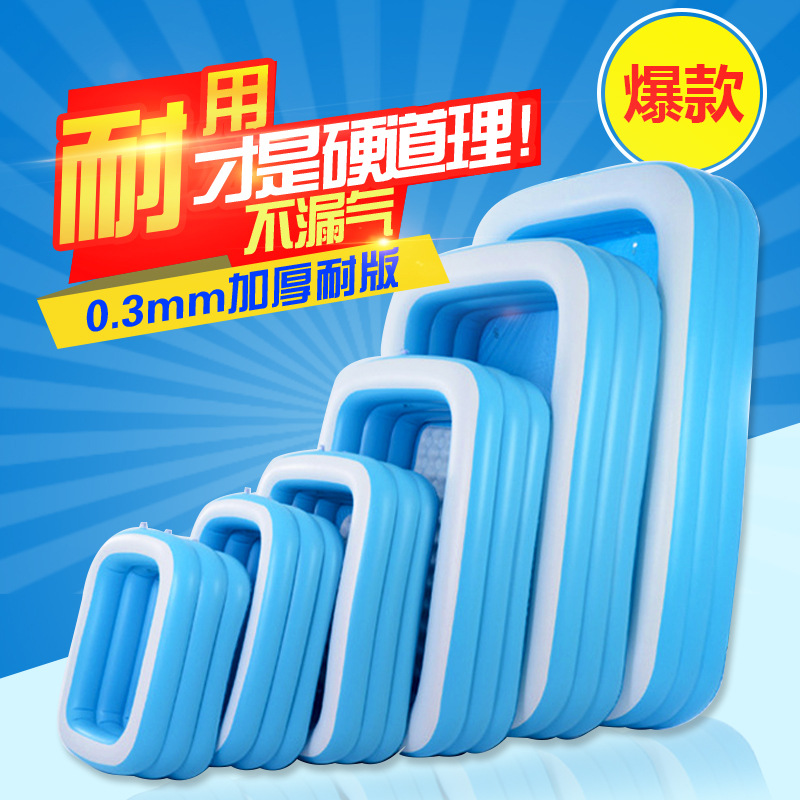 Supplying PVC inflation pool children Swimming Paddling pool goods in stock wholesale outdoors rectangle Swimming Pool