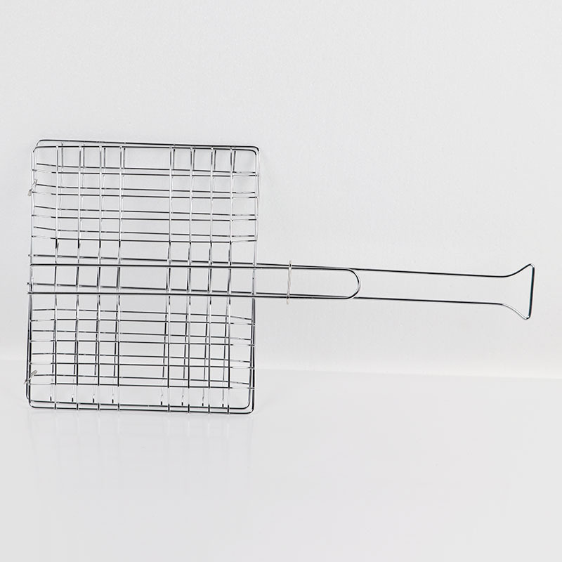 Directo de fábrica de acero inoxidable Red de barbacoa clip de pescado a la parrilla de alambre doble clip de pescado clip de pan Red de barbacoa