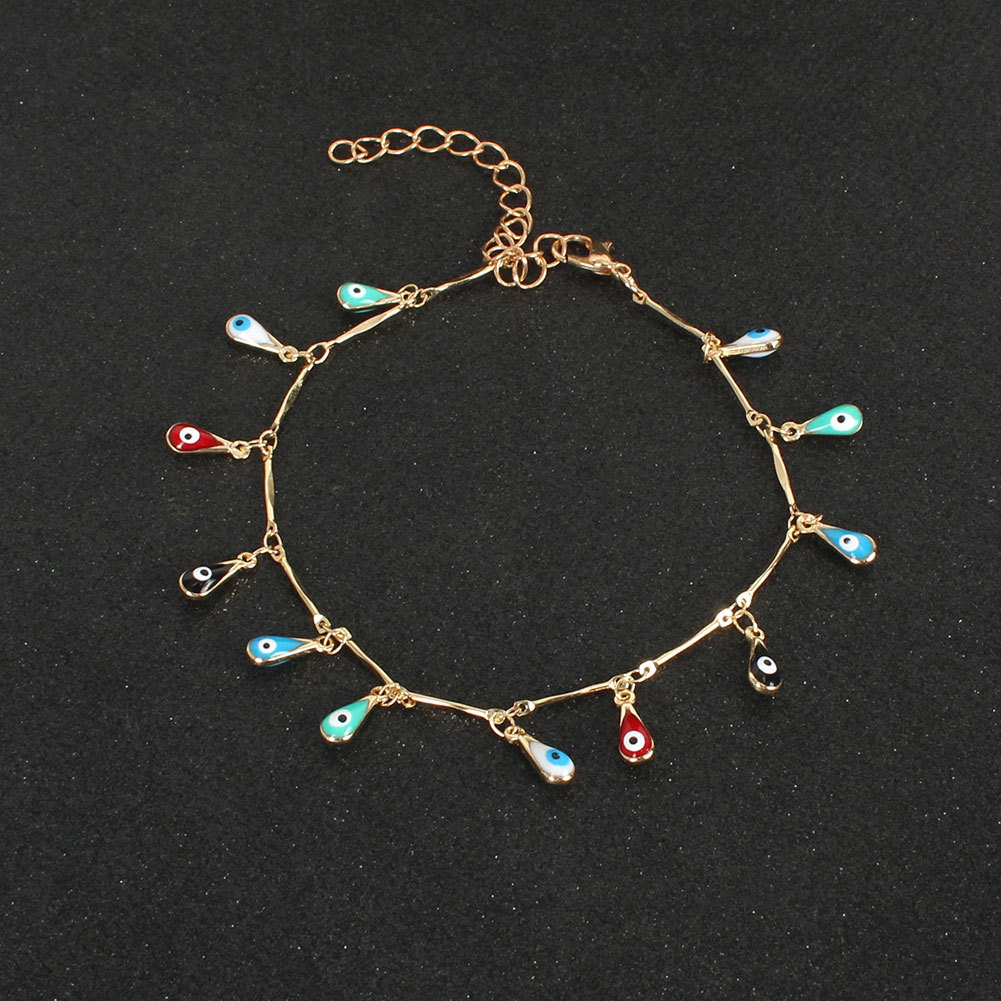 Fashion  Butterfly Star Devil Eye Anklet display picture 3