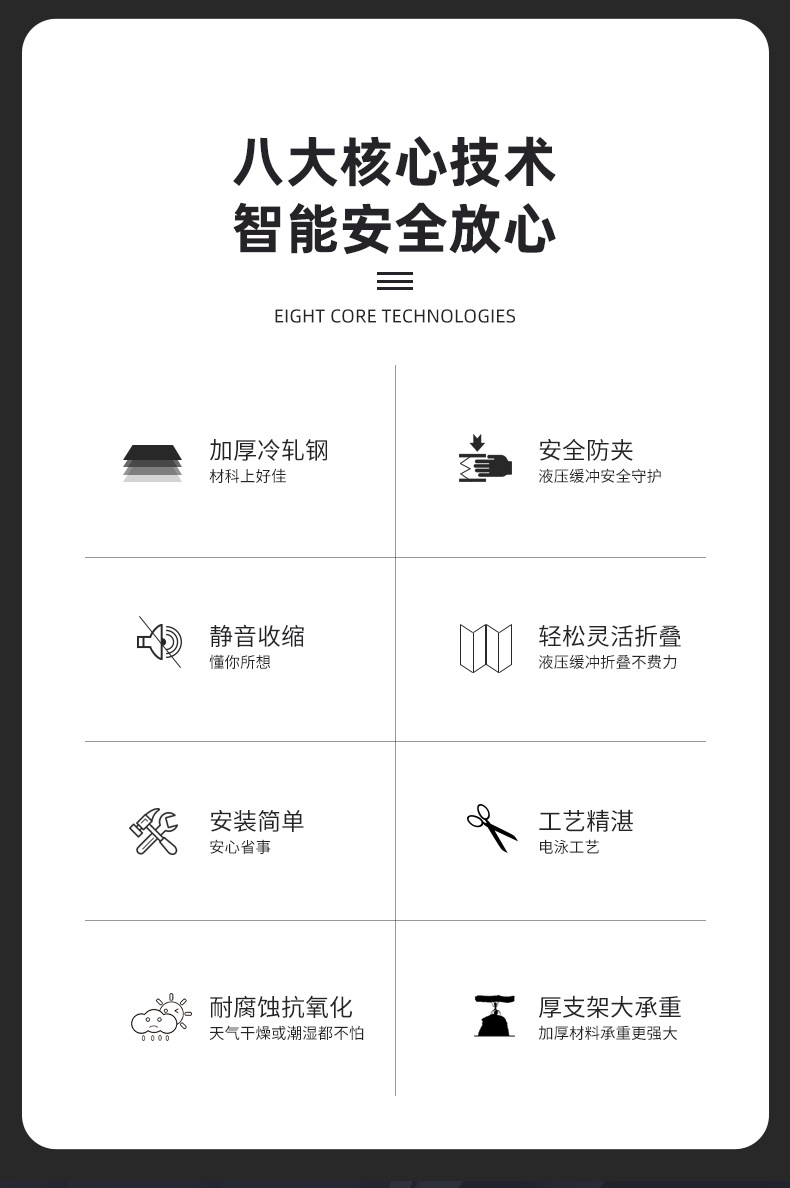 液压支撑架 液压升降架 咖啡桌升降配件 液压升降伸缩茶几架 茶几手动升降架 茶几升价配件