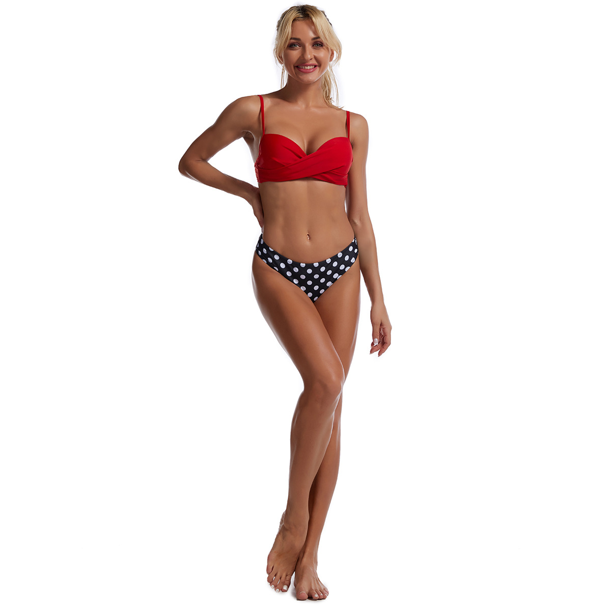 traje de baño dividido para mujer sexy bikini estampado NSHL4322