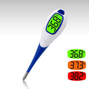 測量腋下肛門口腔 讀數簡單溫度計 數顯軟頭防水大屏電子體溫計