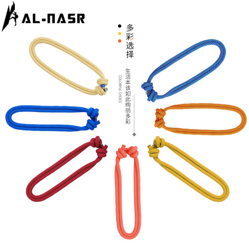 Alnas high temperature resistant finished knotted rope speed drop protection rope stagnation Prussian French knotted rope