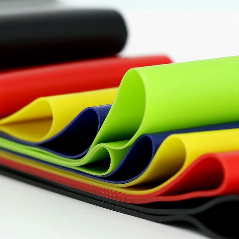 Resistance Band Set, Latex Exercise Loop, Multi-Strength 0.35–1.1 mm, 5 Pieces per Set