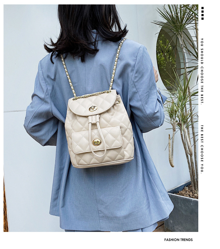 Shoulder Bag New Wave Summer Fashion Diamond Chain Backpack Large Capacity Shoulder Bag Wholesale Nihaojewelry display picture 20